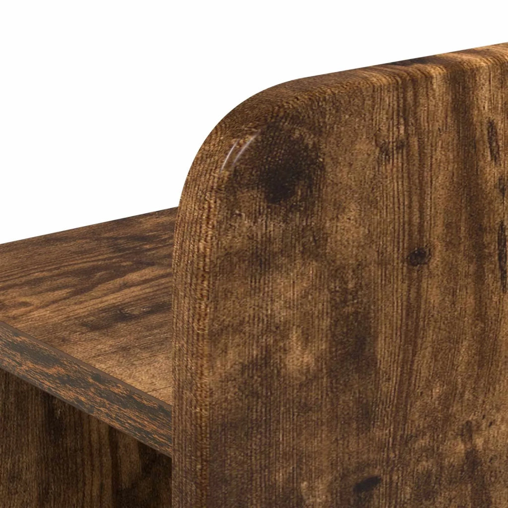 Struttura del letto con stoccaggio e testata Rovere Fumo 3433994