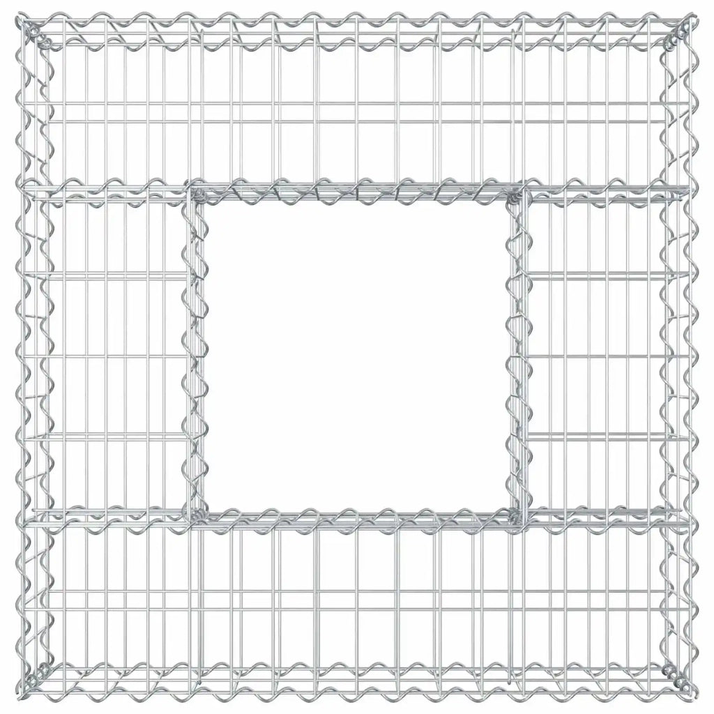 Letto rialzato in gabbione Argento CFW2767380