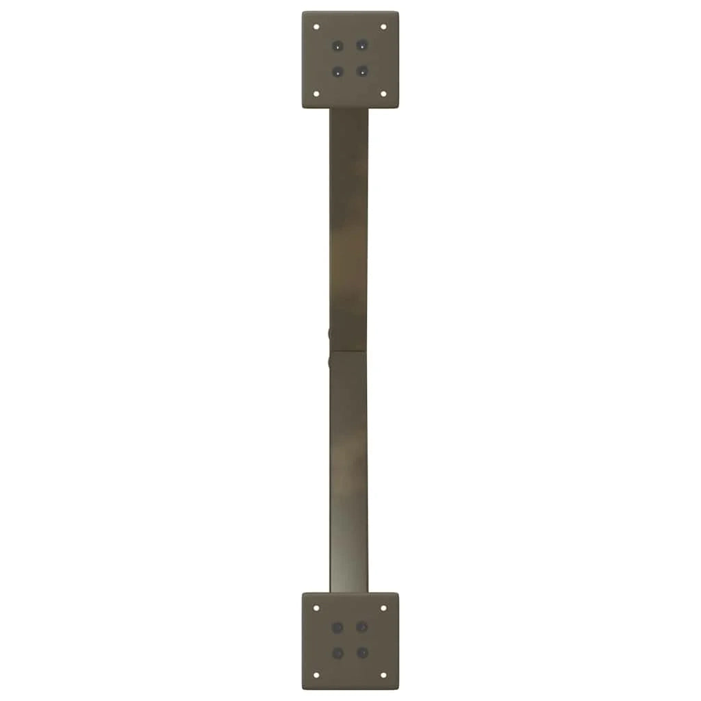 Set di 2 gambe per tavolino a forma di X 70 x 31 cm stabili e regolabili design moderno acciaio naturale 02_0057162