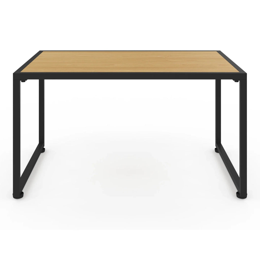 IDMarket - Set di mobili da giardino bassi RIO a 6 posti con struttura in metallo e corde effetto rattan e cuscini neri