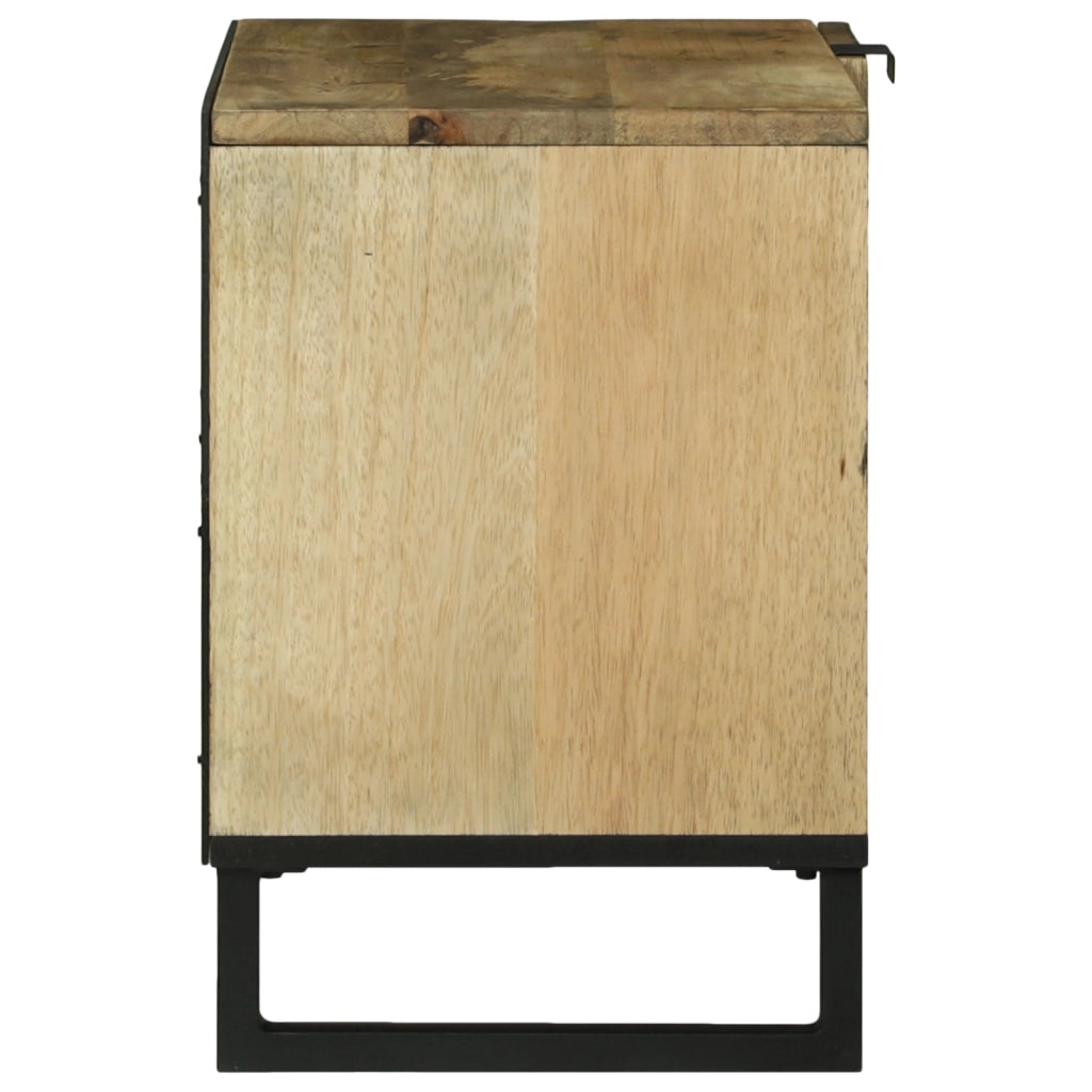 Mobile TV 80x31.5x46 cm Legno massello di mango e legno ingegnerizzato