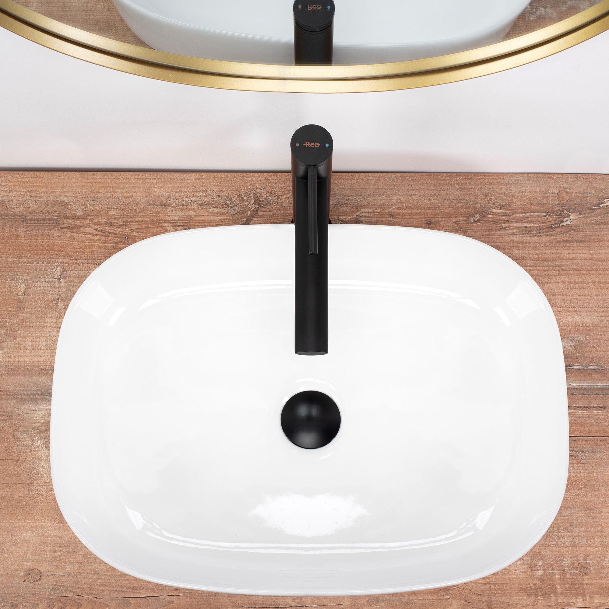 Lavabo Da Appoggio In Ceramica Rea Angie