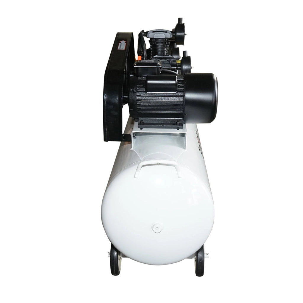 Compressore d'aria a cinghia da 200 litri, motore a 3 cilindri da 3 kW/4 CV, pressione massima 8 bar, volume di aspirazione aria 525 l/min Breckner Germany