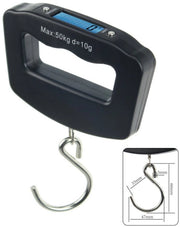 Peso bagaglio portatile 50 kg - Bilancia digitale con gancio/cinghia