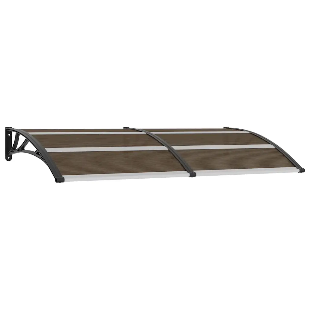 Pensilina per Porta Nera 200x100 cm in PC CFW1428178