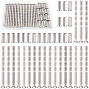 Viti di unione 20 pezzi - Acciaio verniciato - Viti a protezione - Viti di serraggio - Materiale di alta qualità - 60 mm di lunghezza - Viti per porte