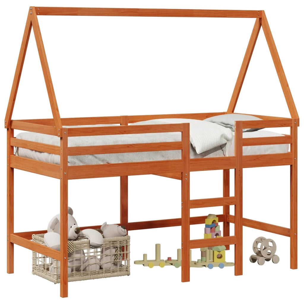 Struttura per letto soppalco Marrone Cera 90 x 190 cm 3422711