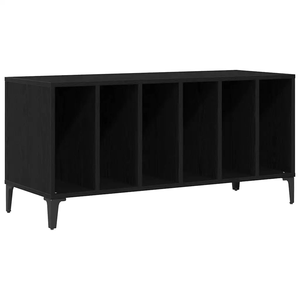 Mobile porta vinili Rovere Nero 100 x 38 x 48 cm CFW3493063