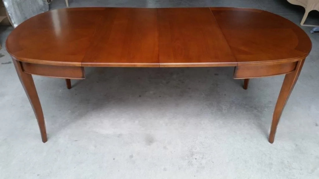 Tavolo ovale allungabile classico legno bassano 115x95x78 - Mobili 2G
