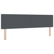 Testiera | Testata Grigio scuro 180 cm Tessuto in Cords