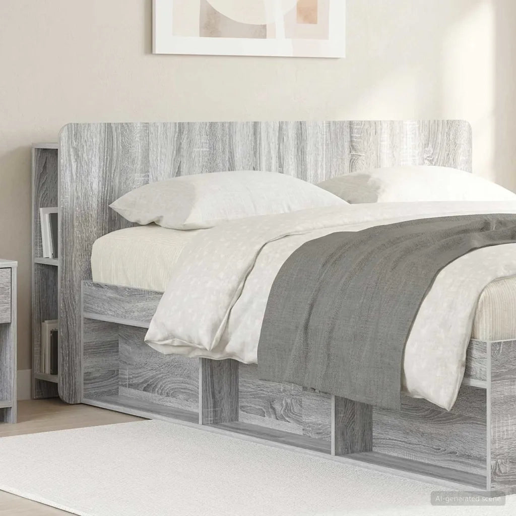 Testata del letto Grigio Sonoma Legno ingegnerizzato