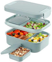 Bentobox per Adulti 1900ml Lekvrije Bento Box per Ufficio, Scuola (Verde)