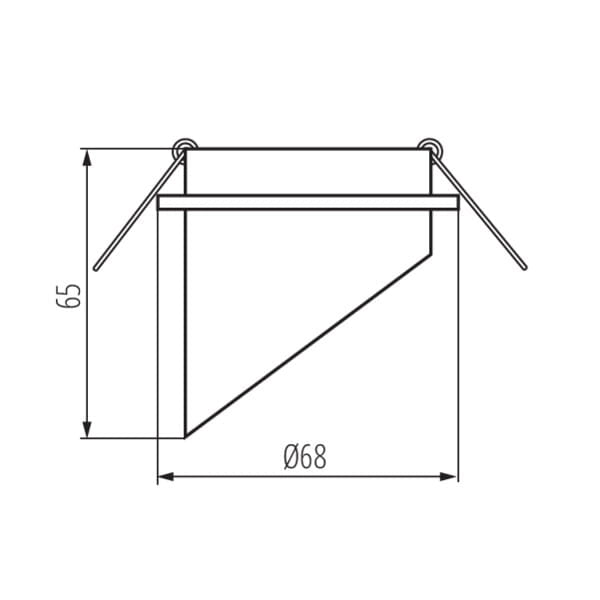 Kanlux SPAG 27324 faretto incasso soffitto GU10 nero oro