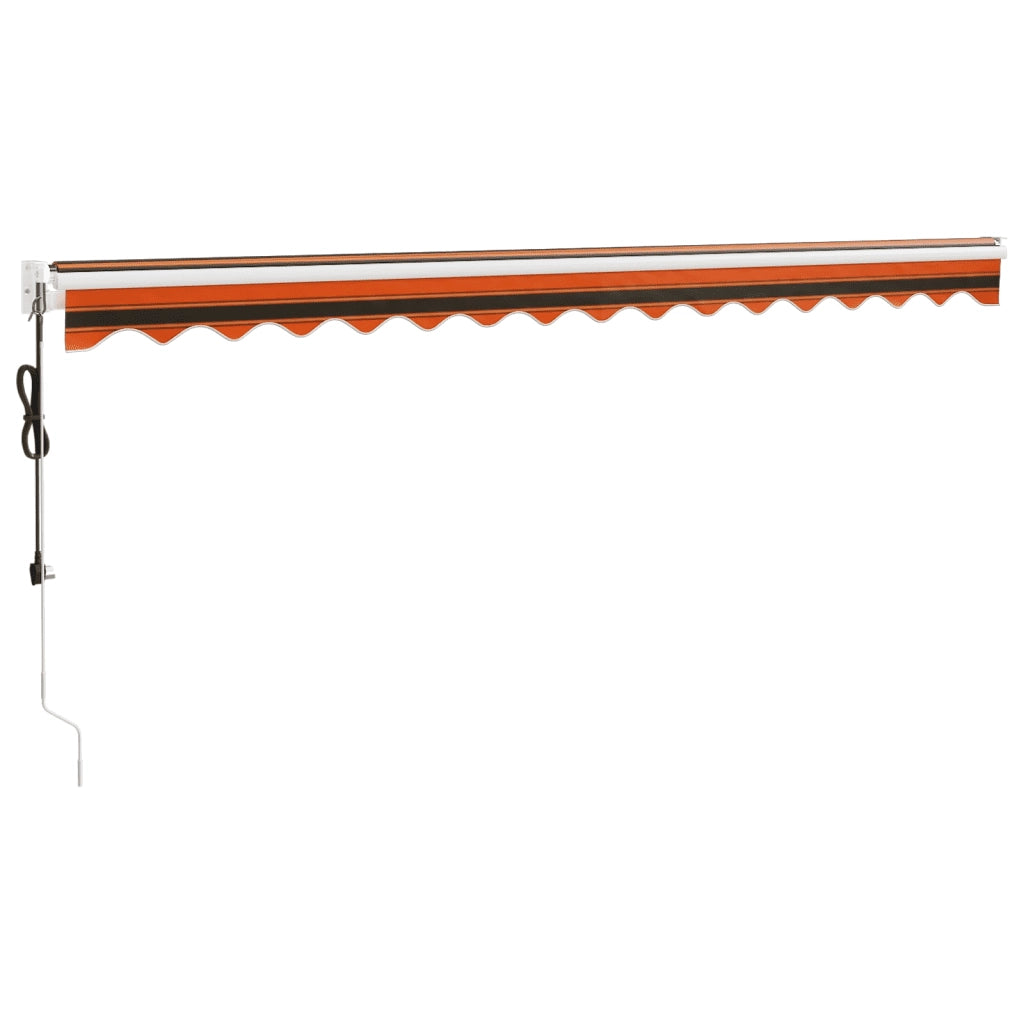 Tenda Sole Automatica Retrattile Arancione e Marrone 4x3 m 3154493