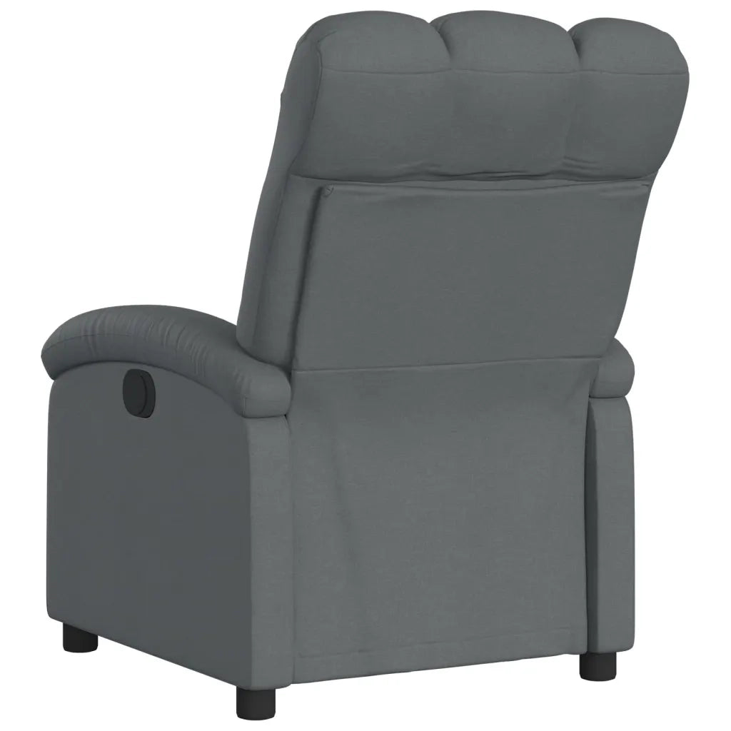 Divano Sedia-Poltrona reclinabile in tessuto grigio scuro 406627