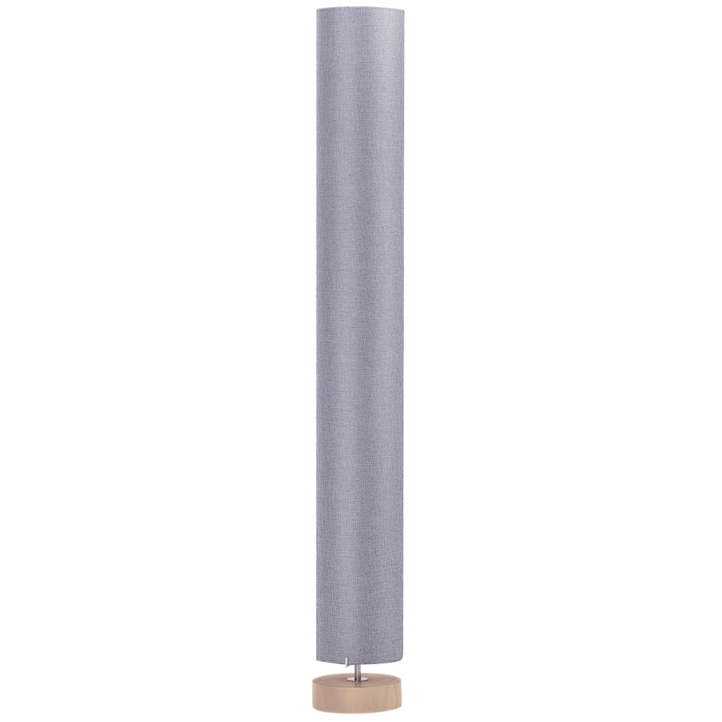 Lampada da terra per soggiorno ¨C zephmum ¨C grigio, metallo, lino, ?15x120 cm