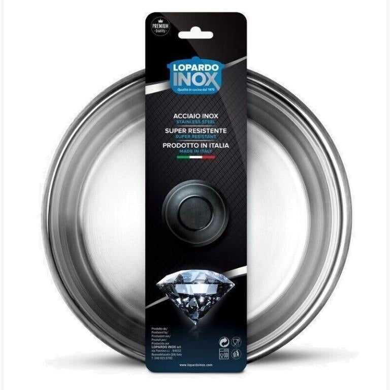 Coperchio per Pentole e Padelle in Acciaio Inox 26 cm Lopardo