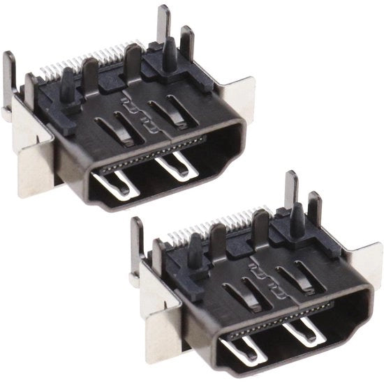 Cavo HDMI sostitutivo con 2 ingressi HDMI, argento, compatibile con Xbox One X, costruito in alluminio.