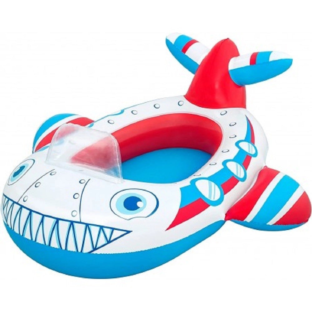 Trade Shop - Canottino Gonfiabile Jeep 92x61 Cm / Aereo 109x97 Cm Gommone Per Bambini 34169 -