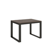 Tavolo allungabile 90x120/380 cm Tecno Evolution telaio Antracite - Noce