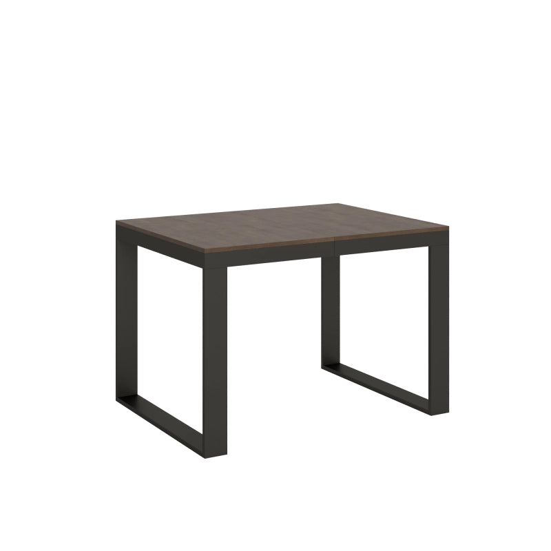 Tavolo allungabile 90x120/380 cm Tecno Evolution telaio Antracite - Noce