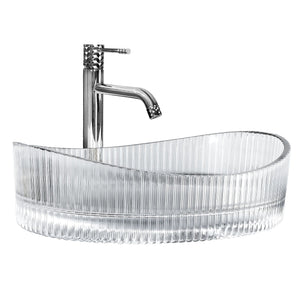 Lavabo Da Appoggio Rea Harper Transparent