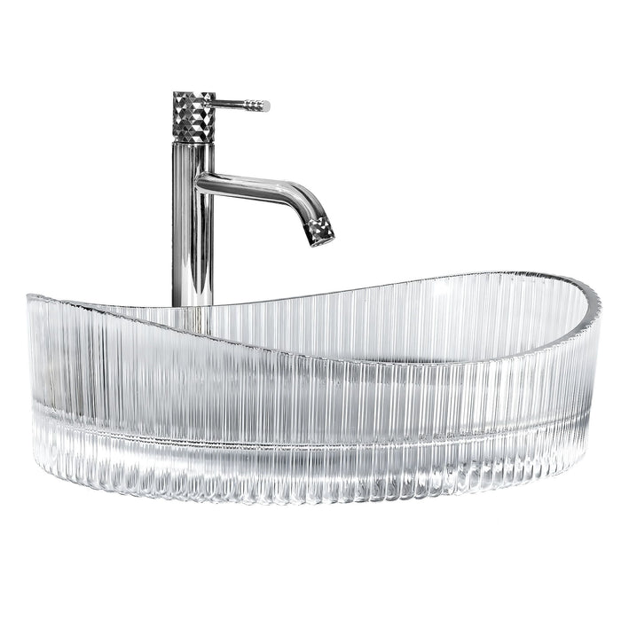 Lavabo Da Appoggio Rea Harper Transparent