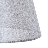 Lampada da Terra in Legno con 3 Ripiani e Paralume in Tessuto 45x45x148 cm  Grigio