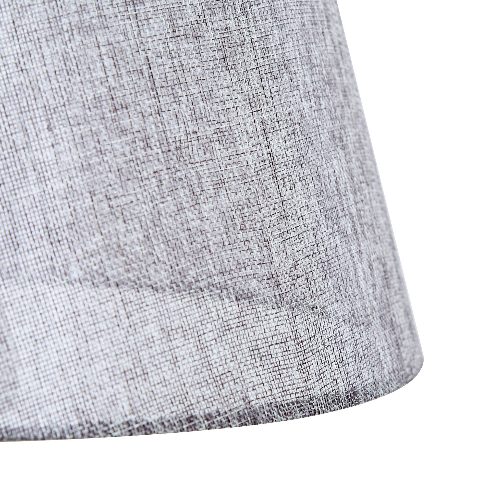 Lampada da Terra in Legno con 3 Ripiani e Paralume in Tessuto 45x45x148 cm  Grigio