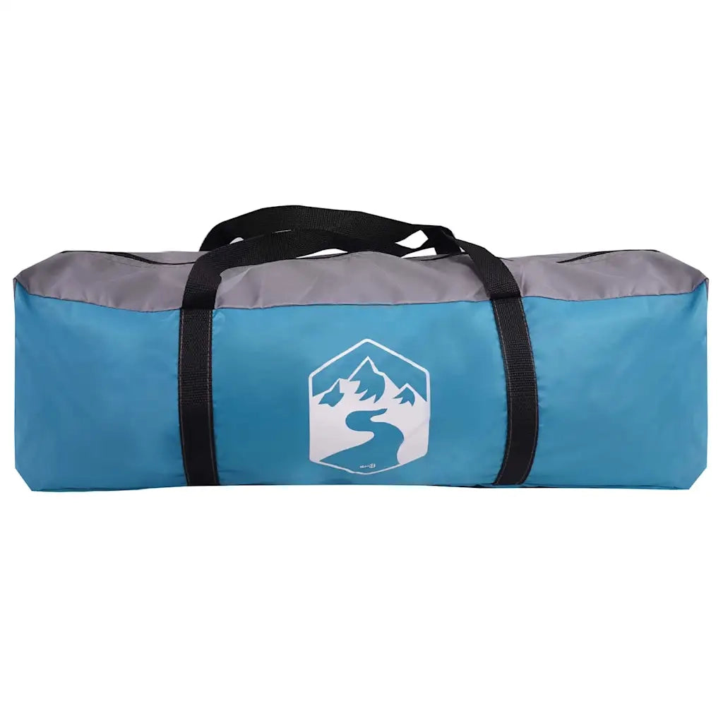 vidaXL Tenda porta biciclette con tetto Blu 256 x 222 x 182 cm