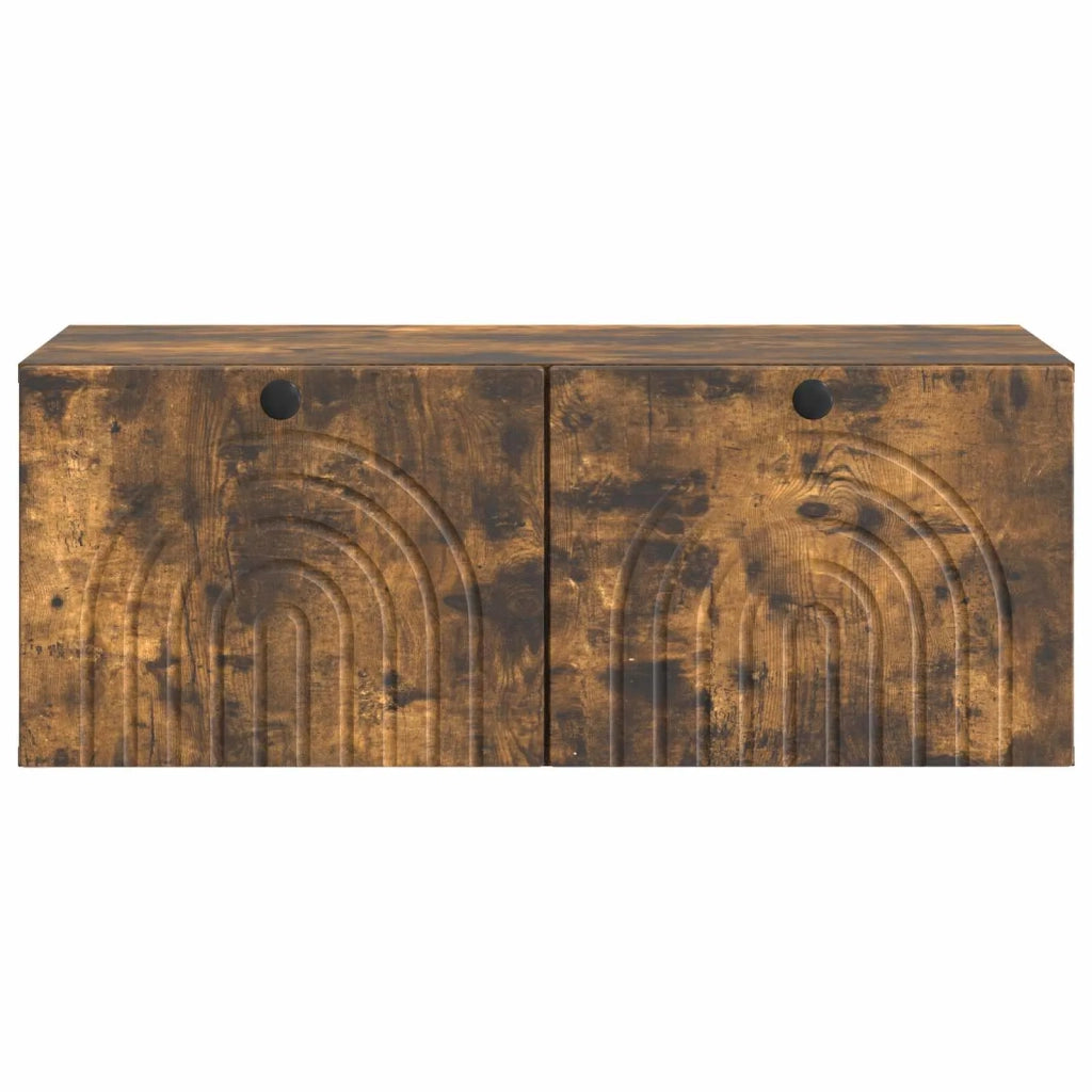 Mobile Porta TV da Muro Rovere Fumo 78,5 x 41 x 30 cm 898180