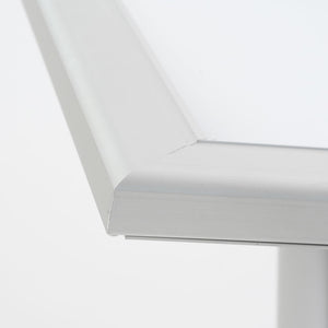 Espositore a Leggio con Piantana 29x47,7x2,3 cm in Alluminio con Led Porta Menù Silver