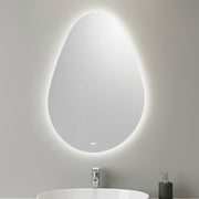 Specchio bagno ovale 61x83 retroilluminato con pellicola anti rottura