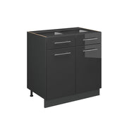 Vicco Mobiletto base per cucina Antracite lucido 80 cm , PL Antracite