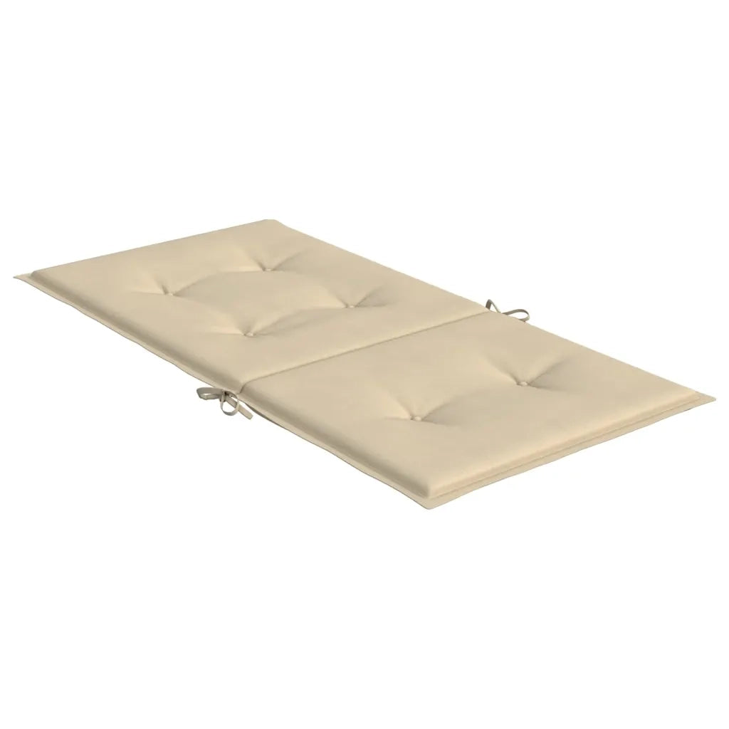 Cuscini per Sedia 4 pz Beige 100x50x3 cm in Tessuto Oxford