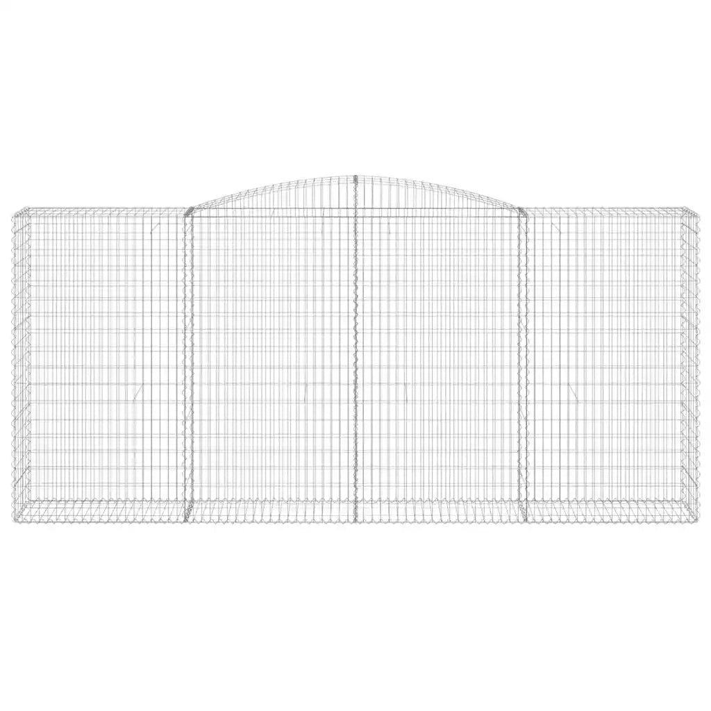 Cesti Gabbioni ad Arco 10 pz 400x50x180/200 cm Ferro Zincato 3147056