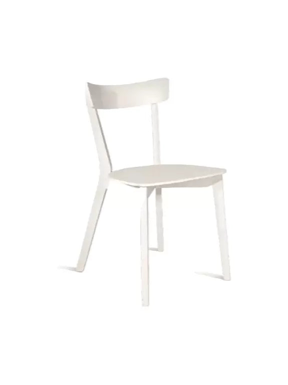 Set 4 sedie design legno bianco opaco 43x79x76 (903) - Mobili 2G