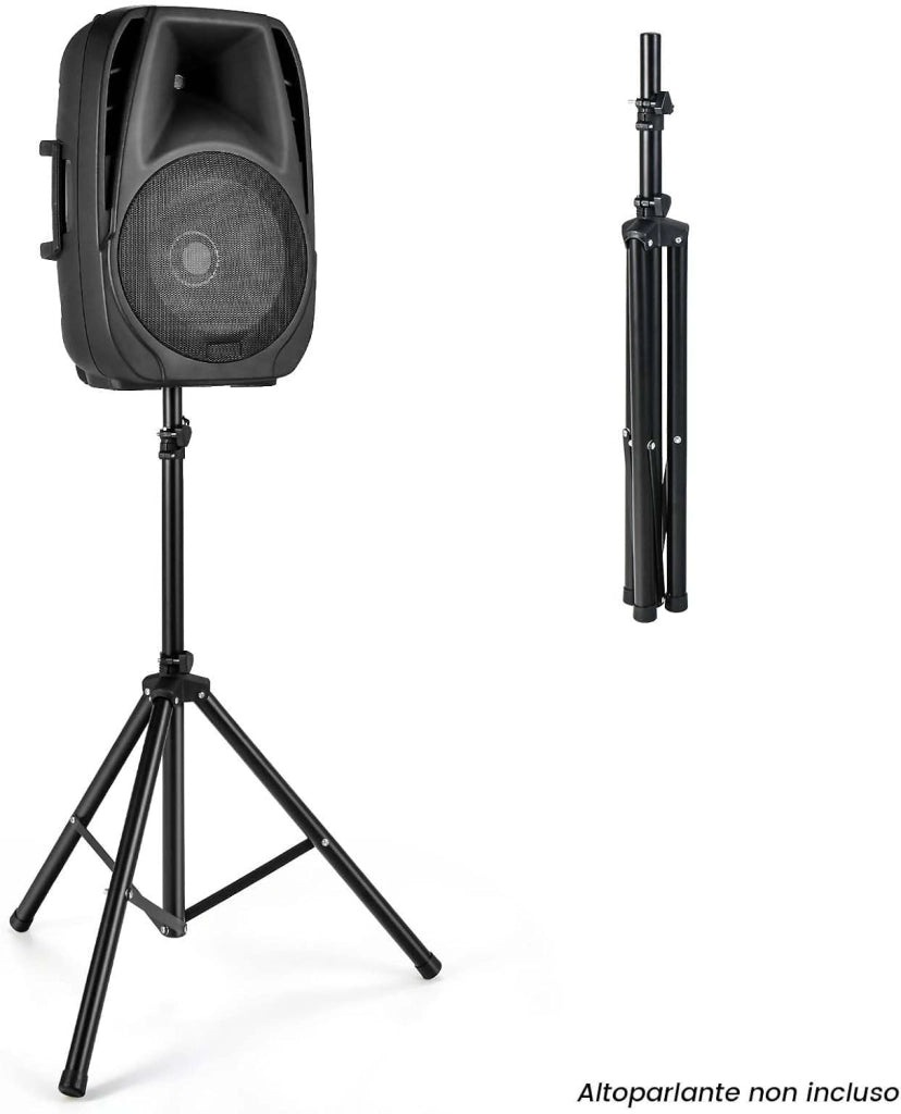 Supporto per Altoparlante, Supporto Treppiede per Casse Acustiche, Diffusore Cavalletto Stativo, Altezza regolabile da 97-183 cm