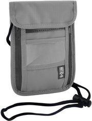 Borsa unisex - Portamonete acqua resistente - Protezione RFID - Organizzatore per smartphone - Tasca per passaporto - PVC - 19x14 cm - Borsa da viaggio