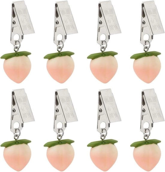 Set di pesi per tovaglia da tavola da 8 clip per tovaglia da tavola pesi per tovaglia da tavola appoggi per tovaglia da tavola cera per esterno per picnic cena di famiglia decorazione Tovaglia da tavola pesi