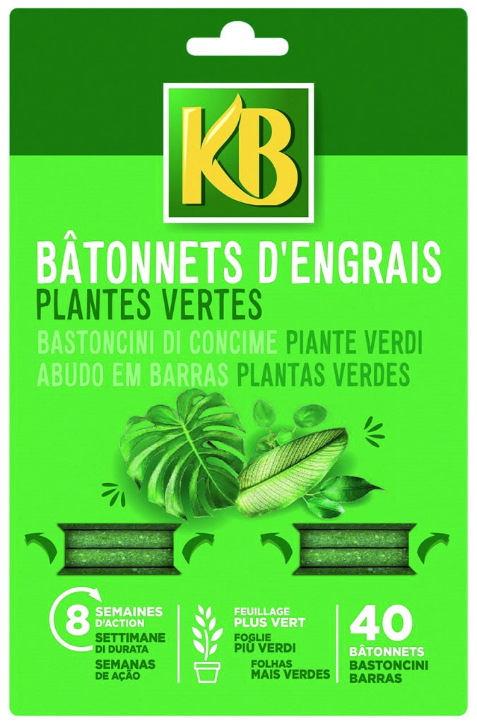 KB CONCIME BASTONCINI FERTILIZZANTI PIANTE VERDI pz. 40