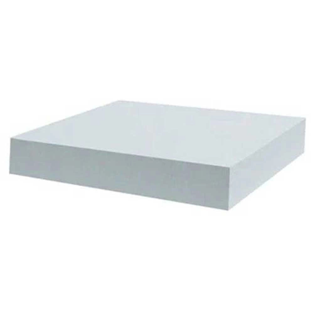 Mensola Parete Quadrata Scaffale 25x25x4cm Libreria Legno MDF Bianco Moderna