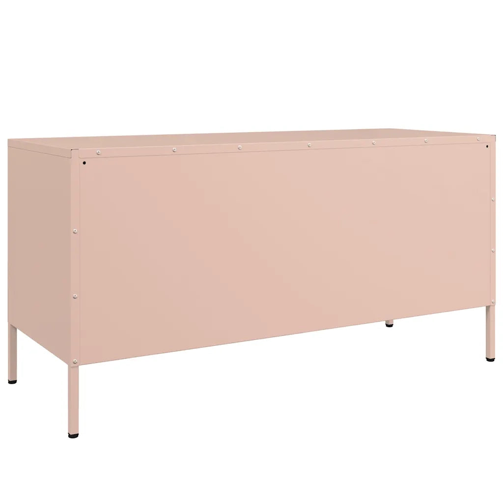 Mobile TV Rosa 100,5x39x50,5 cm in Acciaio 842947