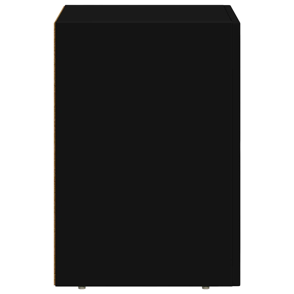 Comodino Nero 29,5 x 33,5 x 50 cm Legno multistrato