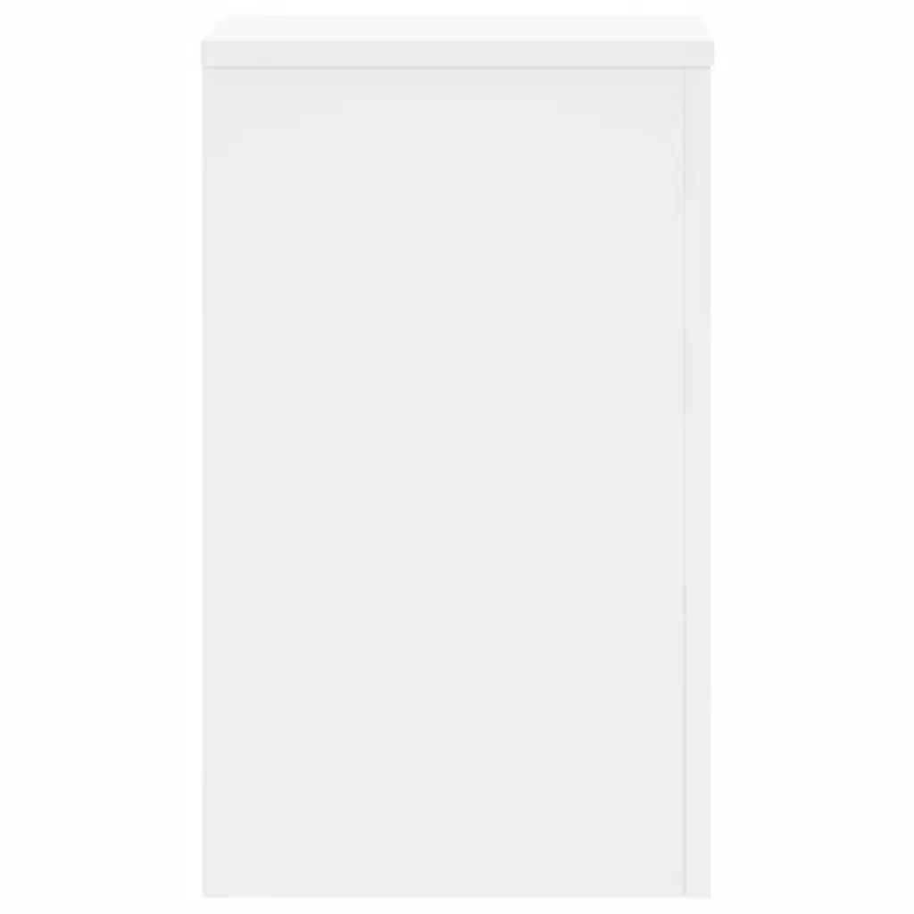 Supporti per Piante 2 pz Bianchi 30x30x50cm Legno Multistrato 852915