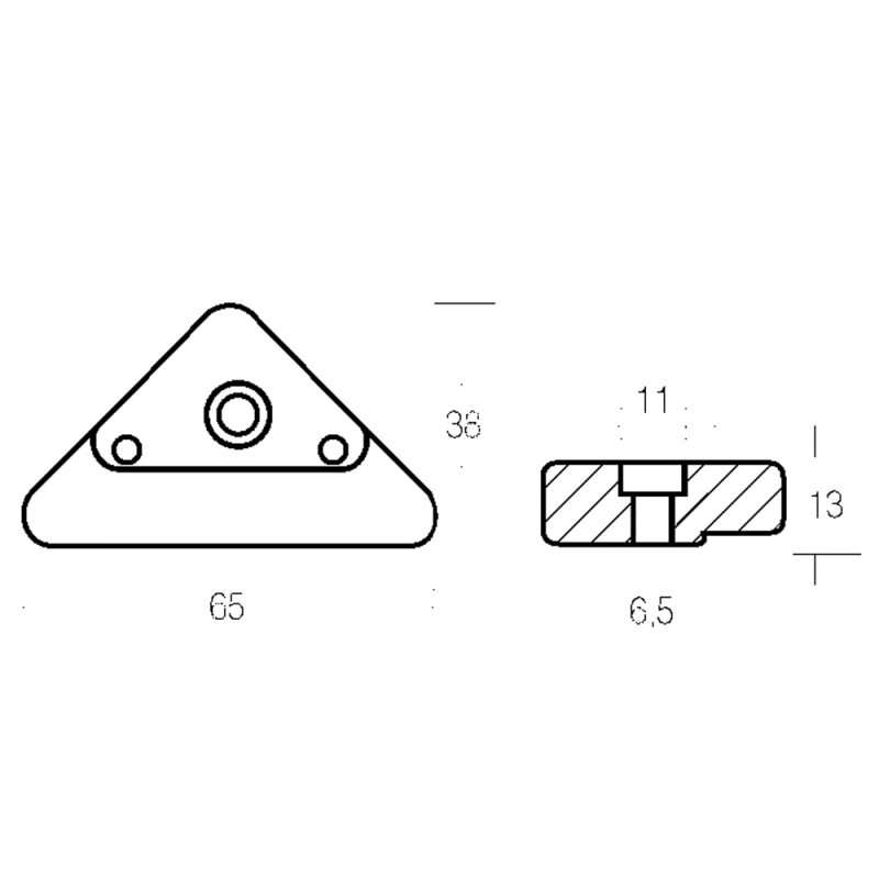 PLACCA DUO PROP IN ALLUMINIO