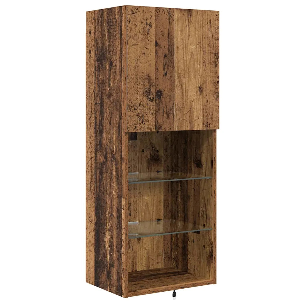 Unità per TV a Muro 4 pcs Legno vecchio Legno multistrato