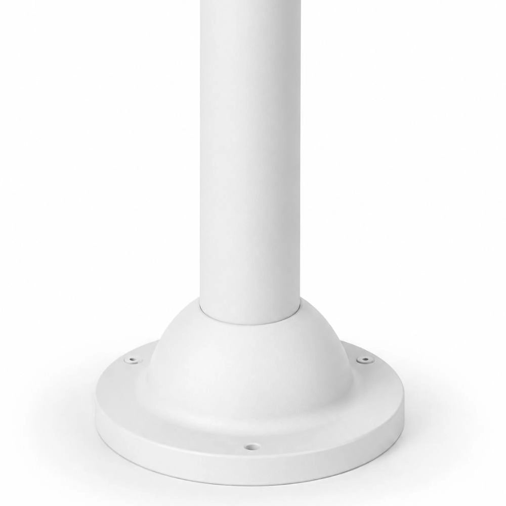 Base sovil per palo illuminazione da esterno *** colore bianco, confezione 1