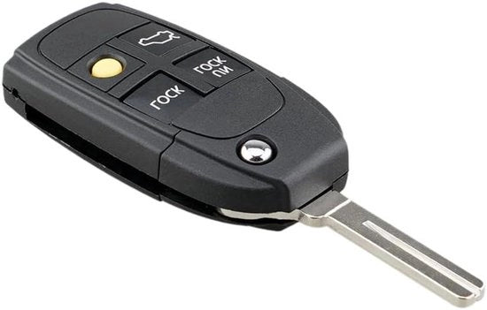 Auto Vervanging Sleutelhanger Shell Case - Sleutel - Alta Qualità - Nero - 4 Tasto Chiave - Adatto per Volvo S40 V40 C70 S60 S80.