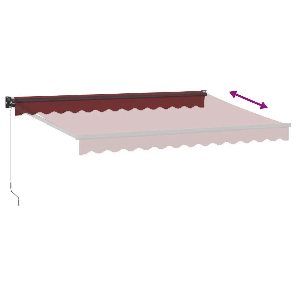 Tenda da Sole Retrattile Manuale-Tenda parasole per Patio Bord¨° 350x250 cm 903564